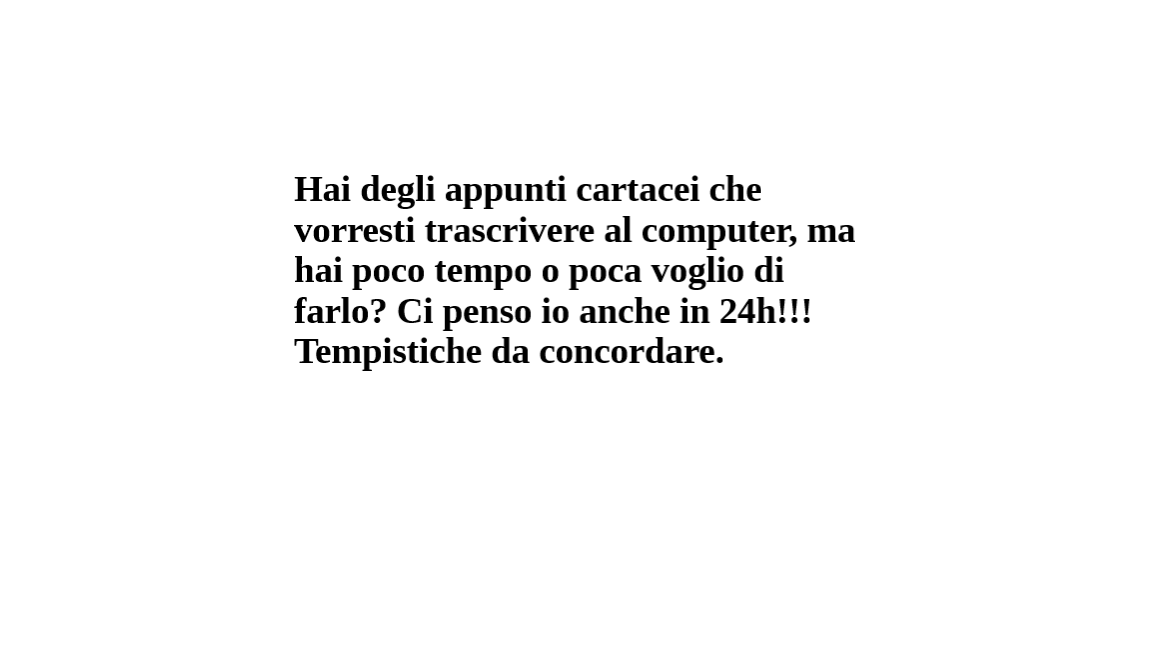 Trascrizioni digitali