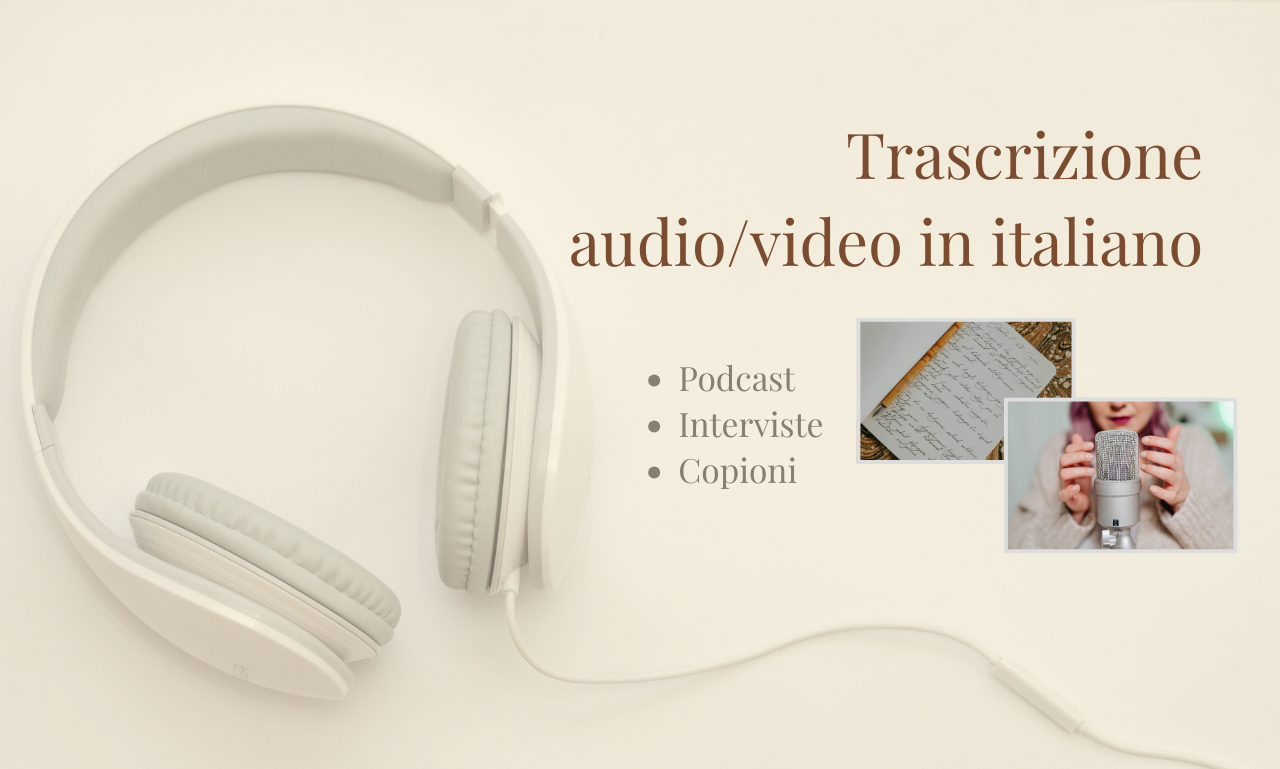 Trascrizione audio/video in italiano