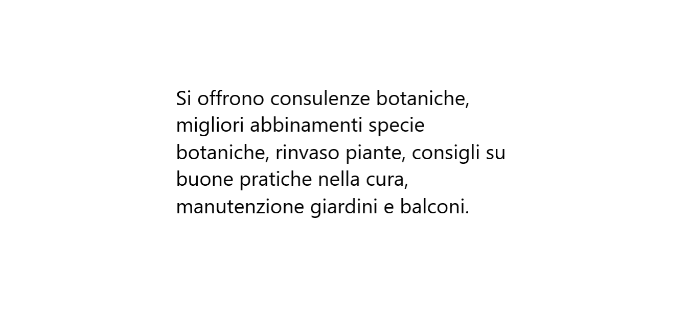 Consulenza botanica