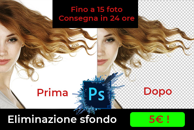 Eliminazione sfondo immagini