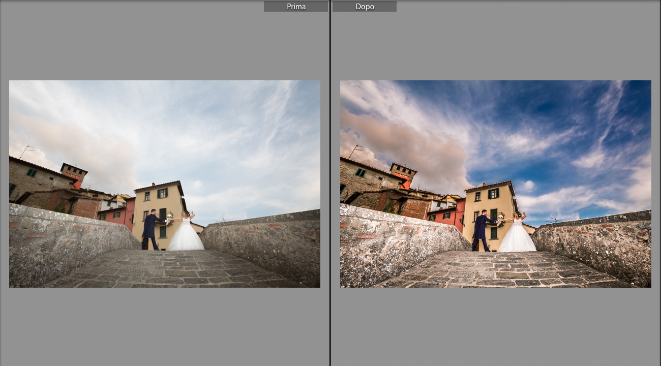 Post-produzione fotografica professionale con lightroom